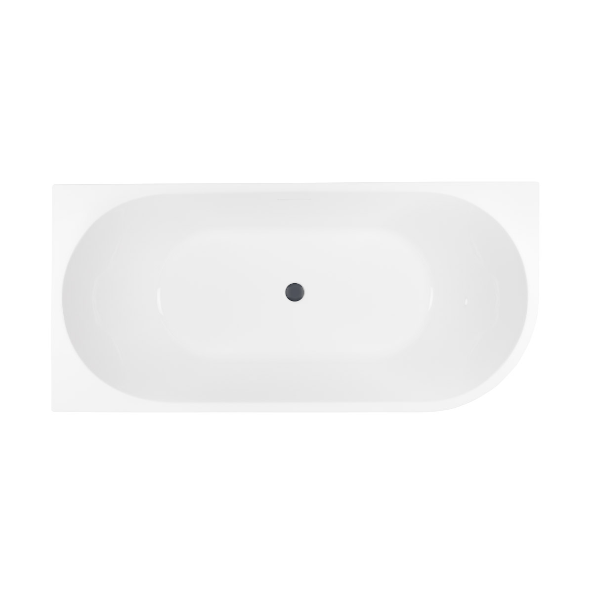 Set Eckbadewanne Oltens Delva 11007000, Verschlusskappe Oltens 09002400