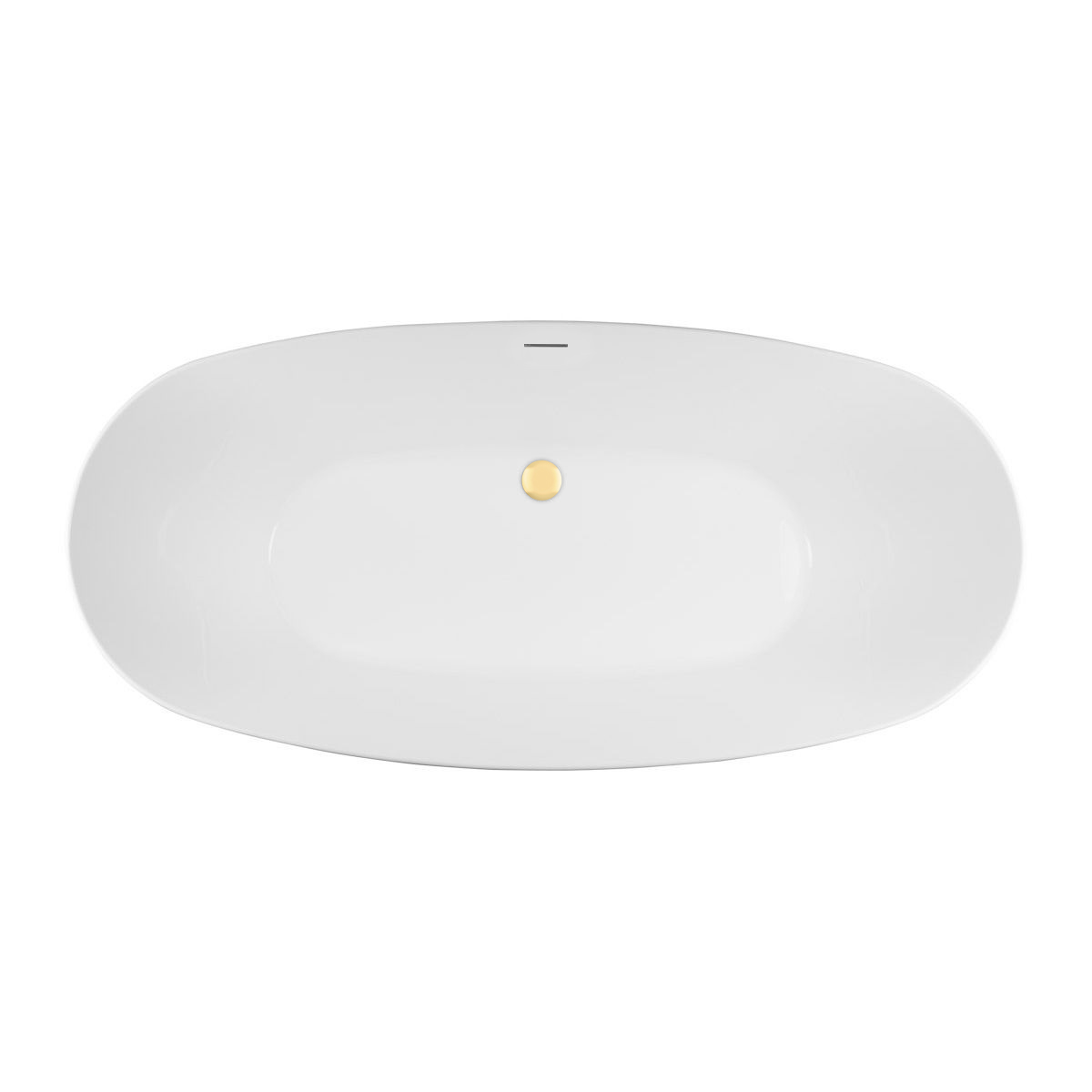 Set Freistehende Badewanne Oltens Ebba 12012000, Verschlusskappe Oltens 09002800