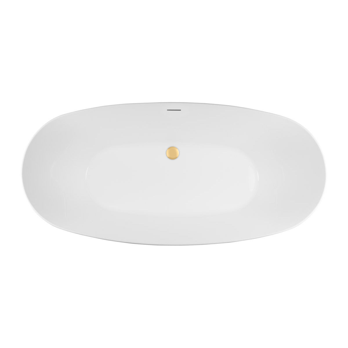 Set Freistehende Badewanne Oltens Ebba 12012000, Verschlusskappe Oltens 09002810