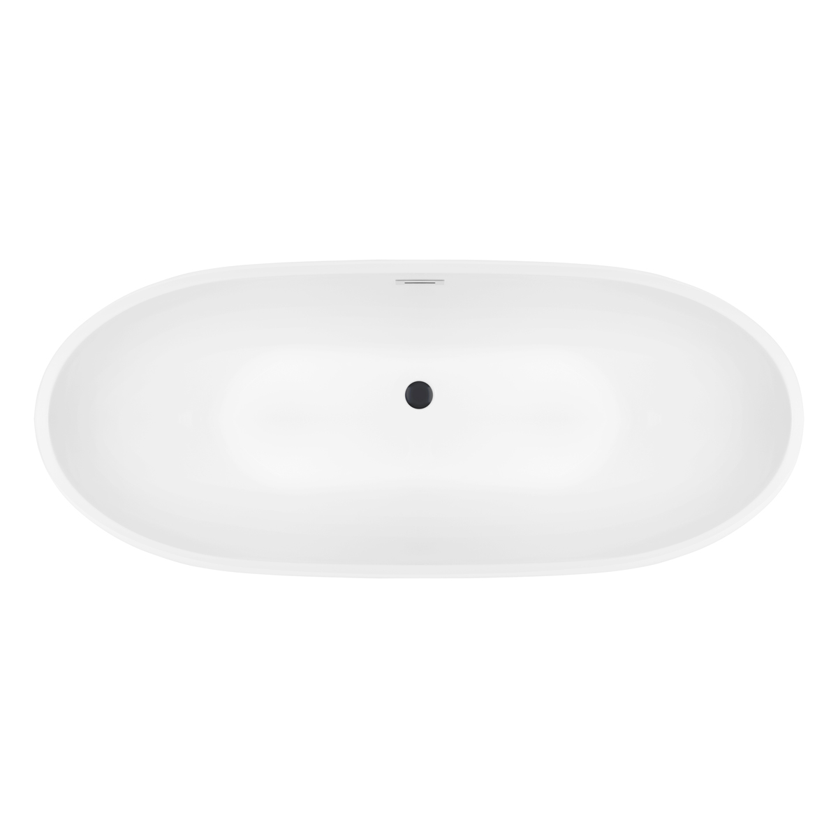 Set Freistehende Badewanne Oltens Folda 12010000, Verschlusskappe Oltens 09002300