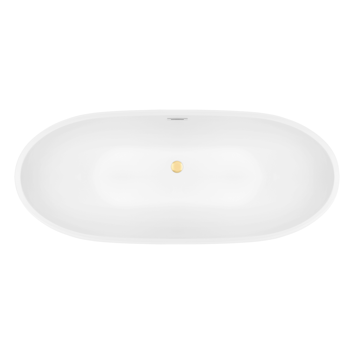 Set Freistehende Badewanne Oltens Folda 12010000, Verschlusskappe Oltens 09002800