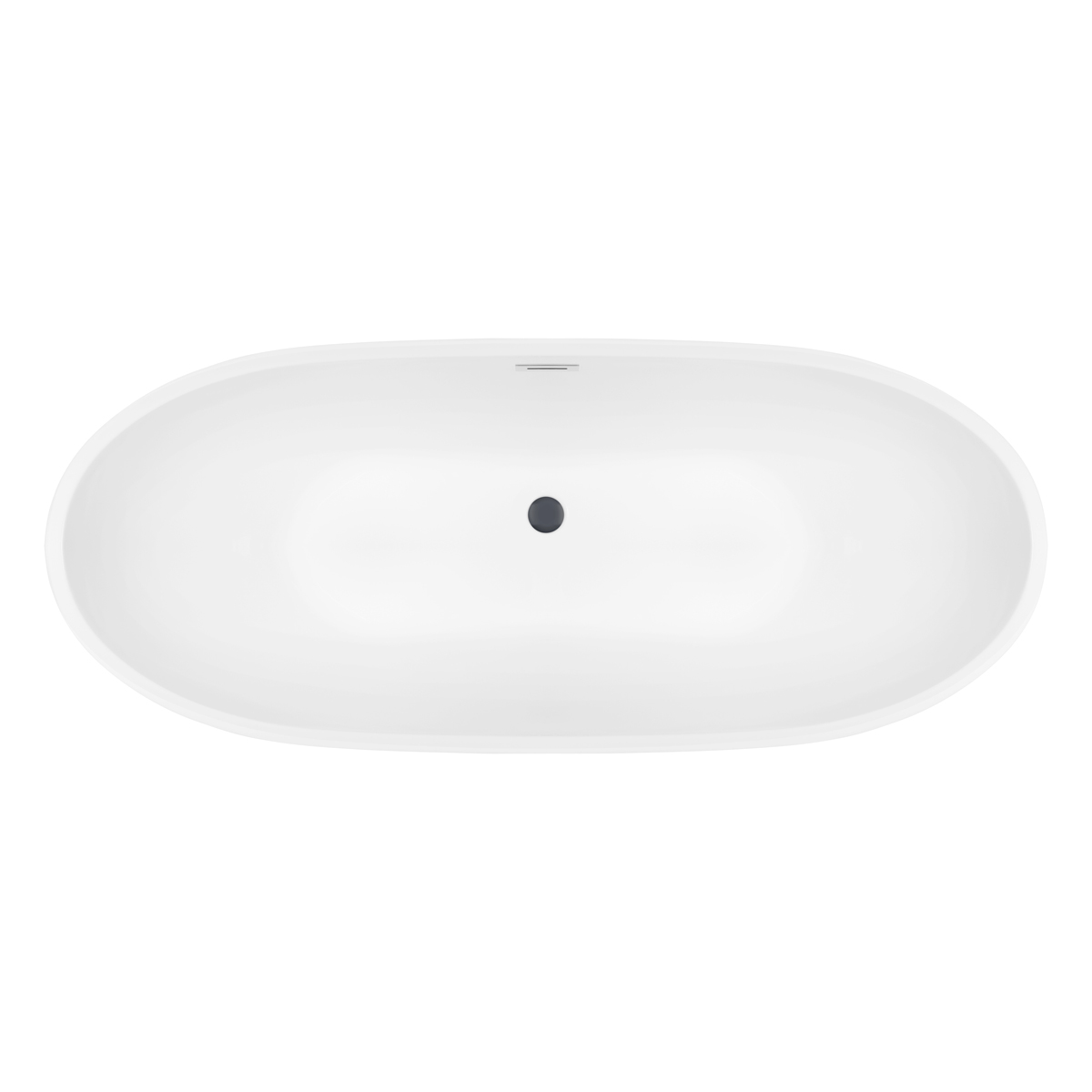 Set Freistehende Badewanne Oltens Folda 12010000, Verschlusskappe Oltens 09002400