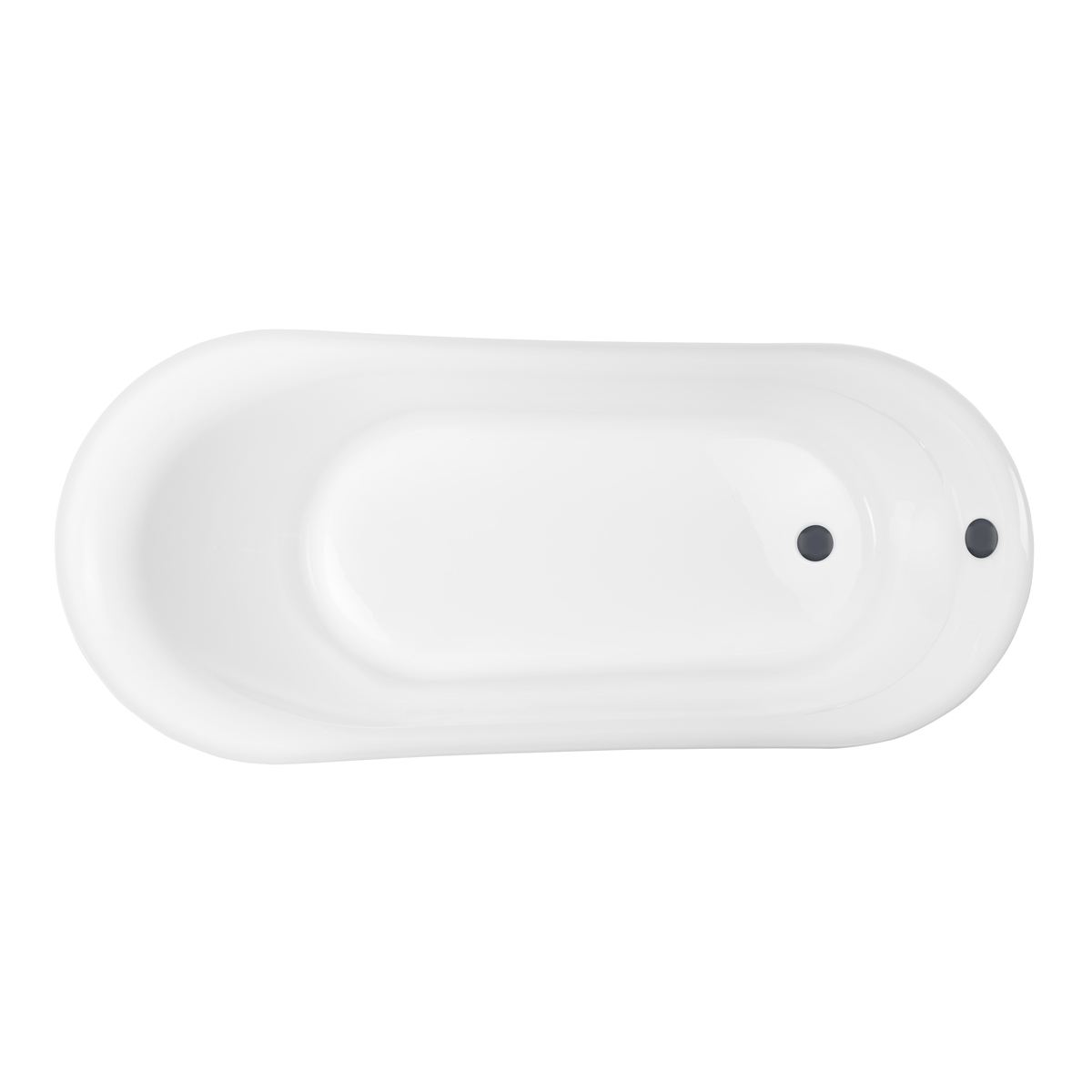 Set Freistehende Badewanne Oltens Gocta 12006000, Verschlusskappe Oltens 09002400