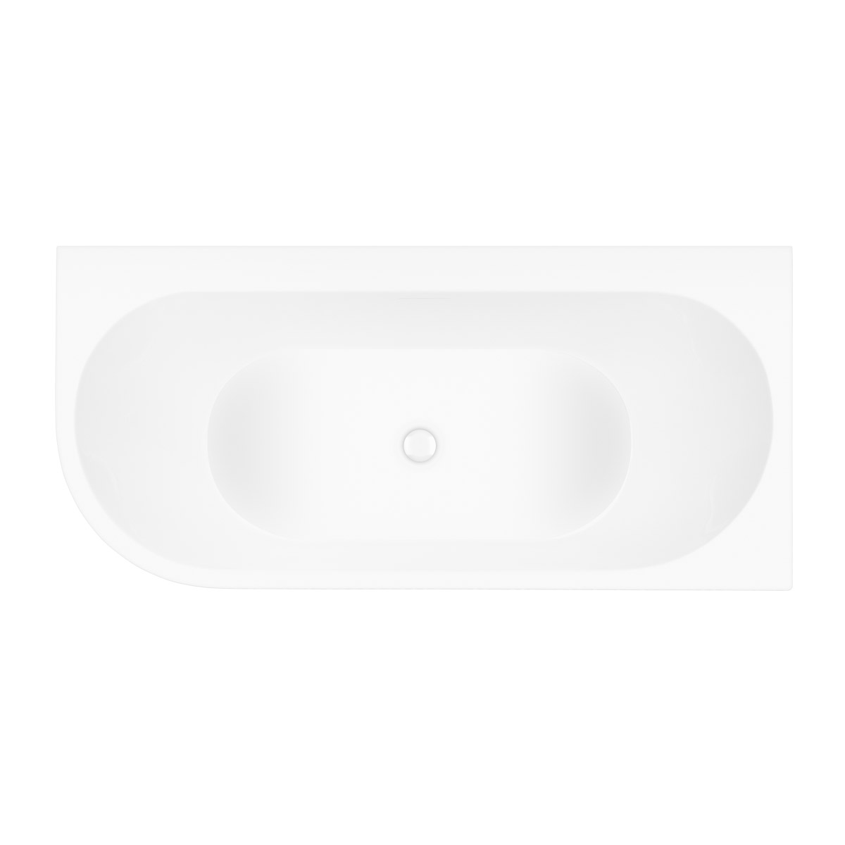 Set Eckbadewanne Oltens Hulda 11002000, Verschlusskappe Oltens 09002000