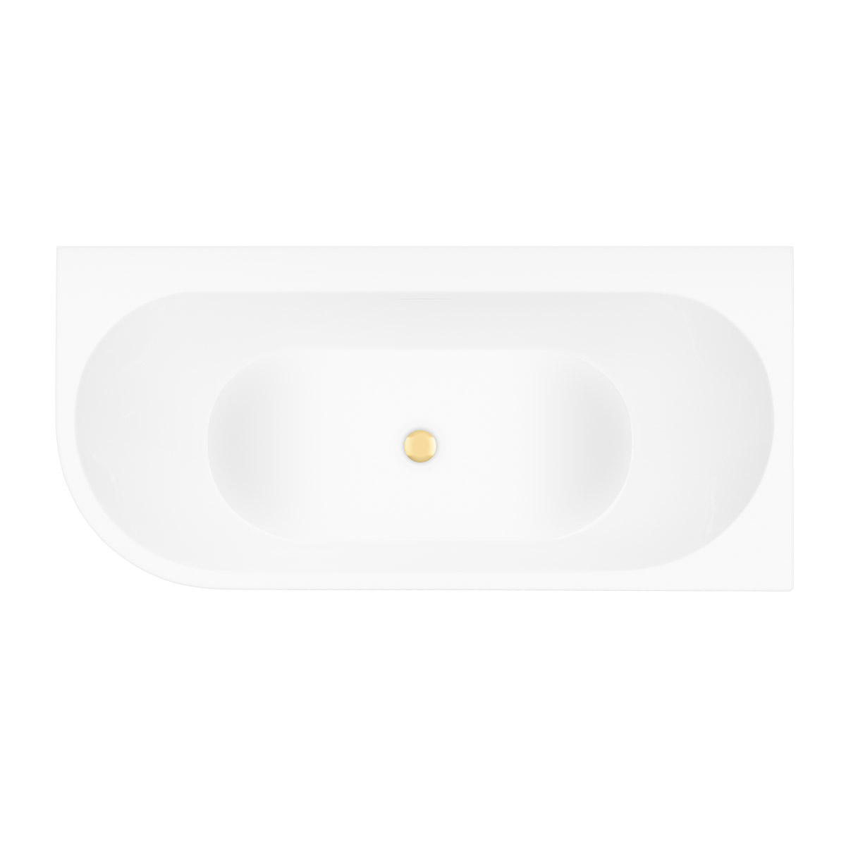 Set Eckbadewanne Oltens Hulda 11002000, Verschlusskappe Oltens 09002800