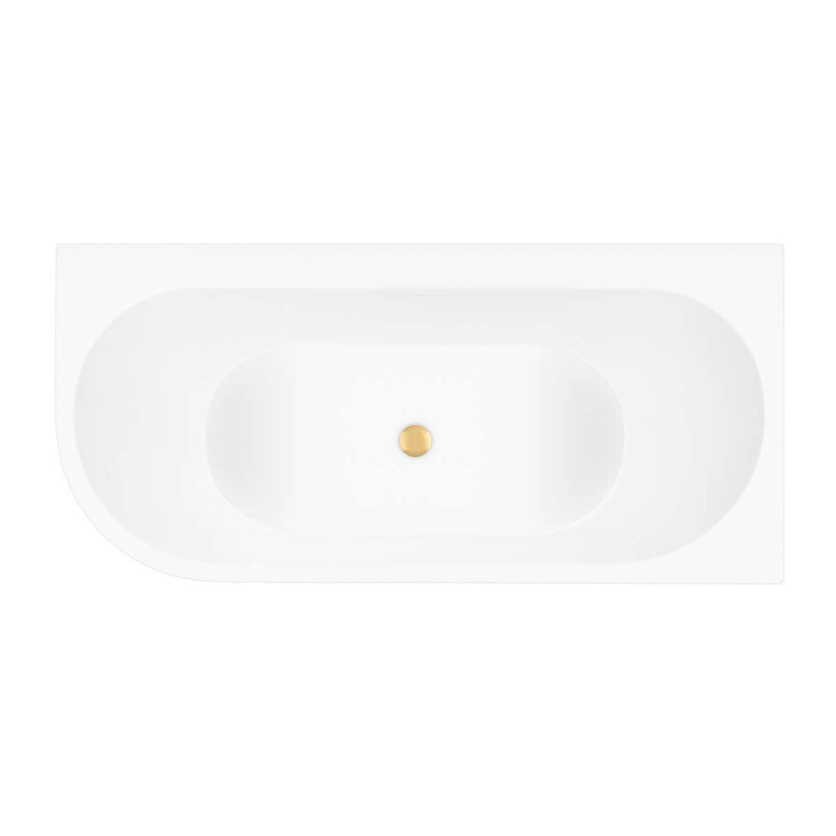 Set Eckbadewanne Oltens Hulda 11002000, Verschlusskappe Oltens 09002810