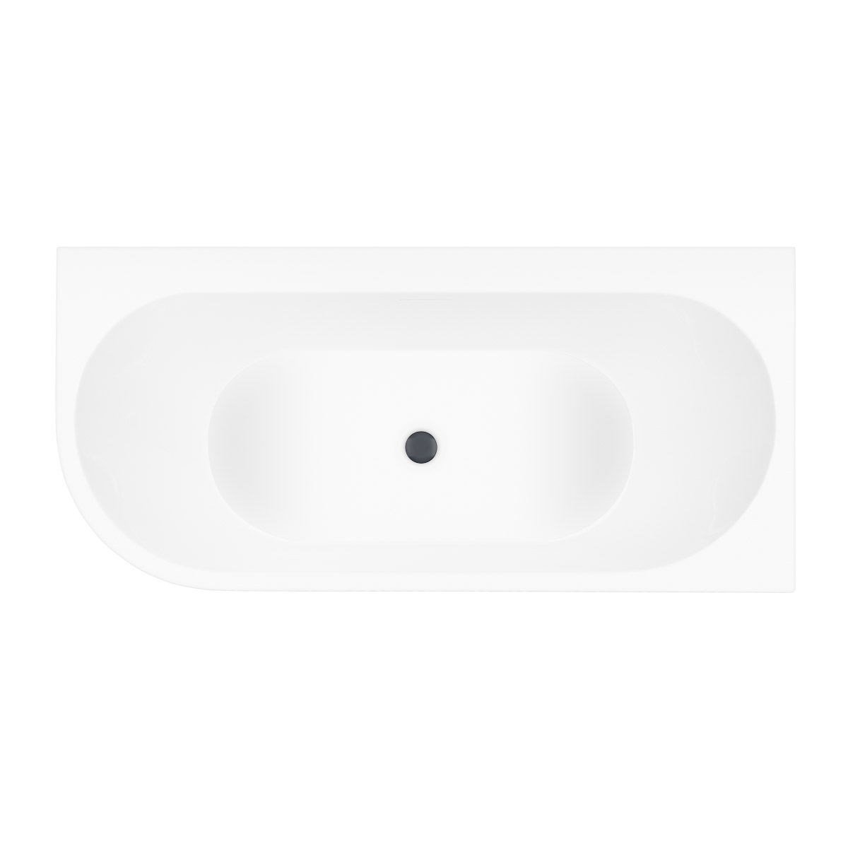 Set Eckbadewanne Oltens Hulda 11002000, Verschlusskappe Oltens 09002400