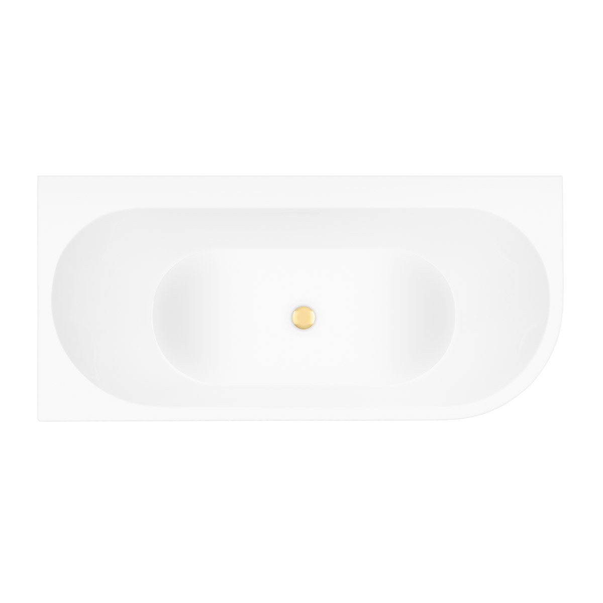 Set Eckbadewanne Oltens Hulda 11003000, Verschlusskappe Oltens 09002800