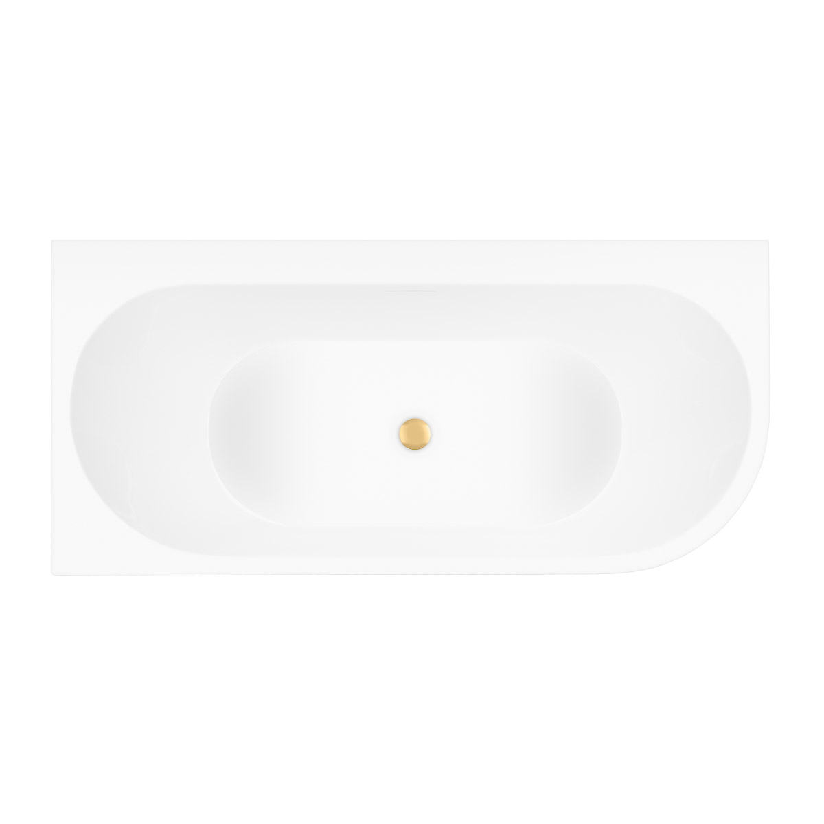 Set Eckbadewanne Oltens Hulda 11003000, Verschlusskappe Oltens 09002810