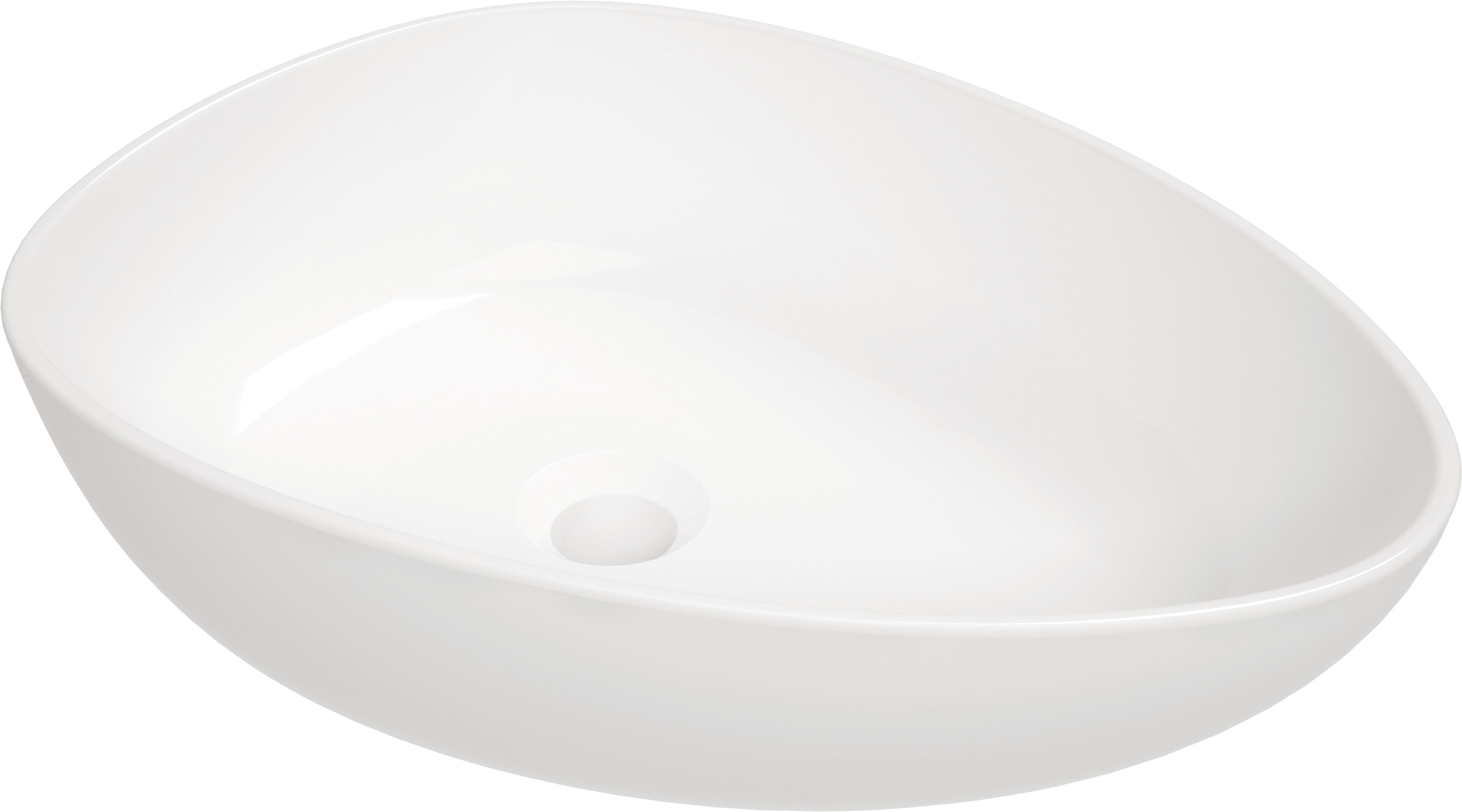 Deante Alpinia Waschbecken 47x35 cm Aufsatzwaschbecken weiß CGA_6U5S