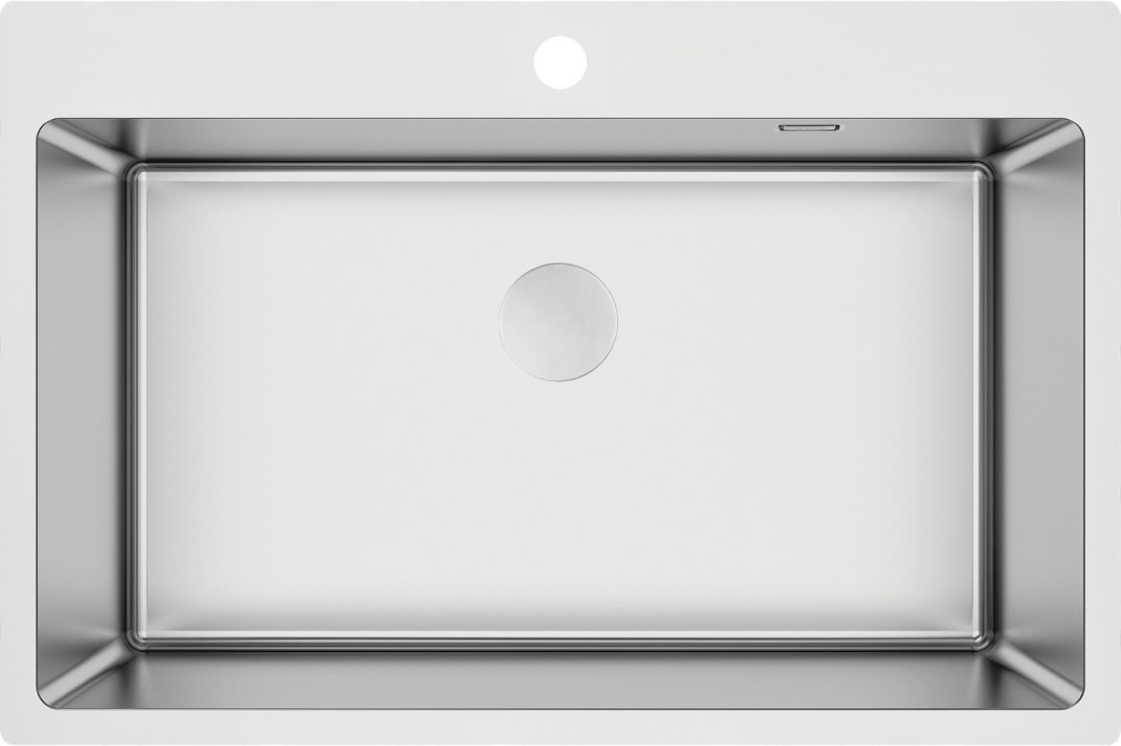 Deante Olfato Stahlspüle mit Siphon 76x50.5 cm stahl ZPO_010C