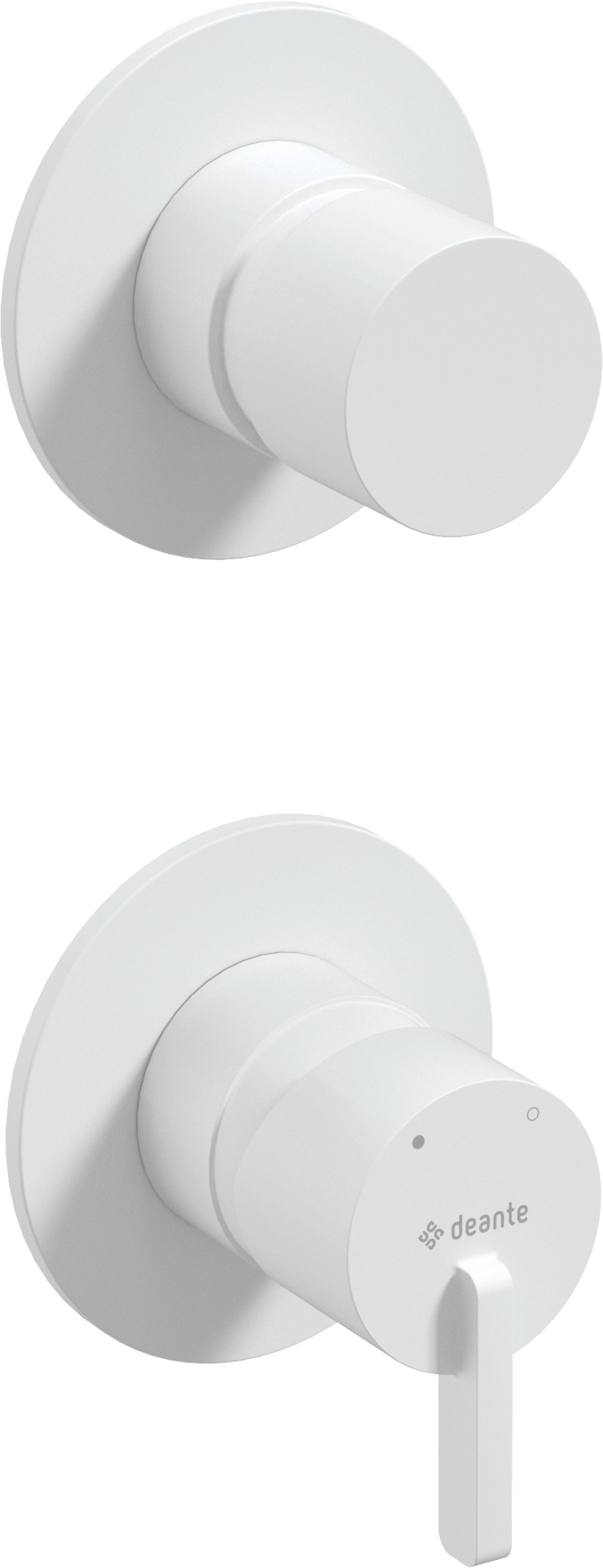 Deante Silia Badewannen- und Duscharmatur Unterputz weiß BQS_A44P