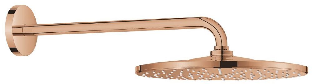 Grohe Rainshower Kopfbrause mit Arm 31x31 cm rund Warm Sunset 26558DA0