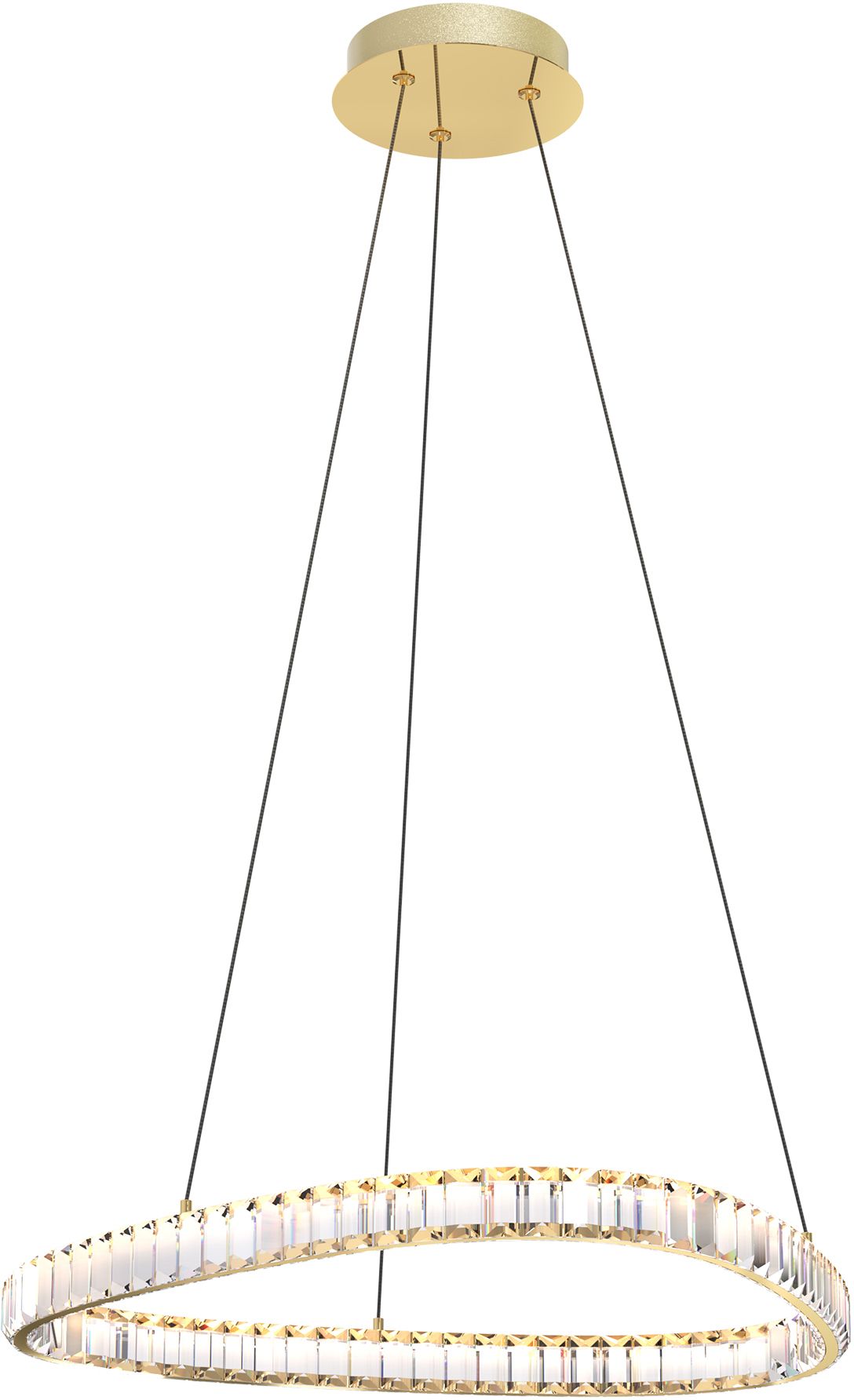 Zuma Line Athesa Pendelleuchte 1x25 W transparent-gold MD3169-1-3GT