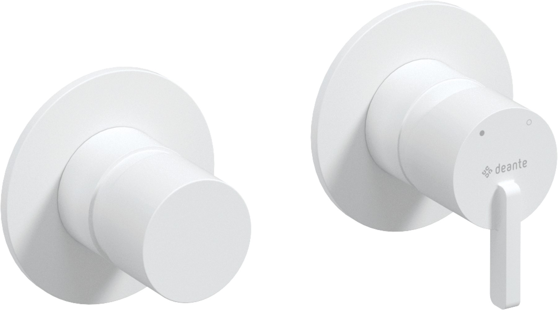 Deante Silia Badewannen- und Duscharmatur Unterputz weiß BQS_A46P