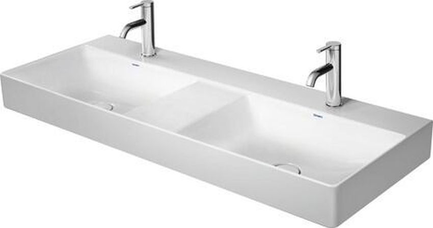 Duravit DuraSquare waschbecken 120x47 cm rechteckig klassisch-Möbel-doppelt weiß 23531200411
