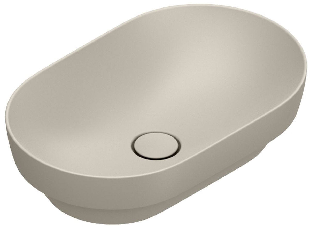 Catalano Sfera Waschbecken 55x35 cm oval Einbauwaschbecken braun/beige 0524550029