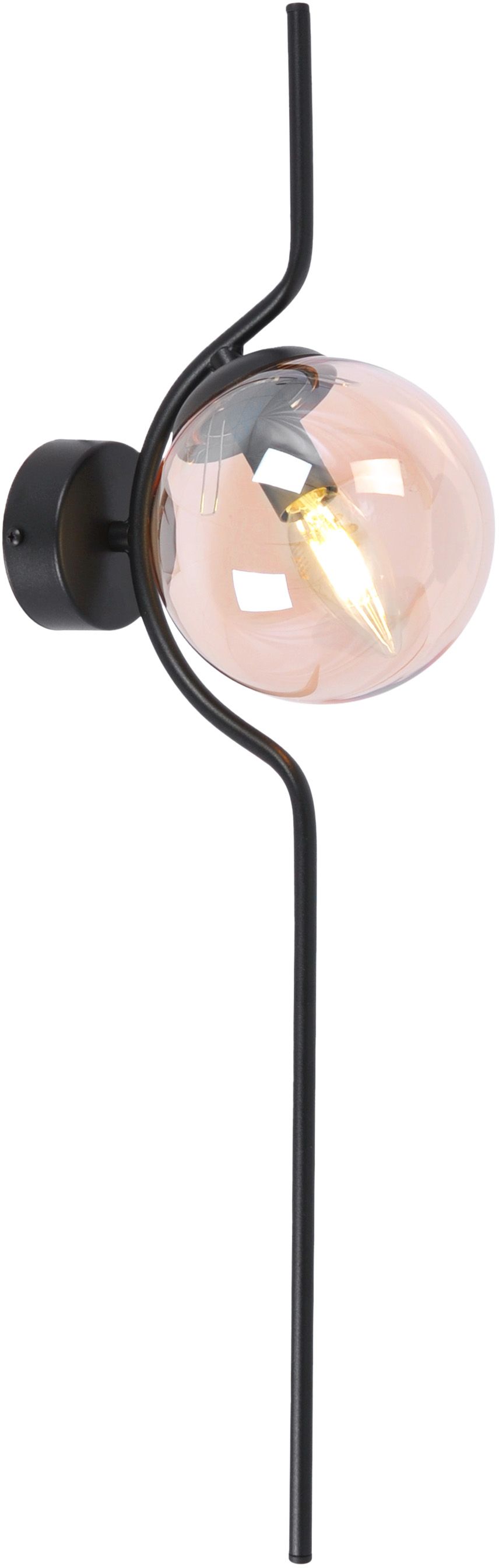 Kaja Vela Leuchter 1x40 W schwarz-bernstein K-5336