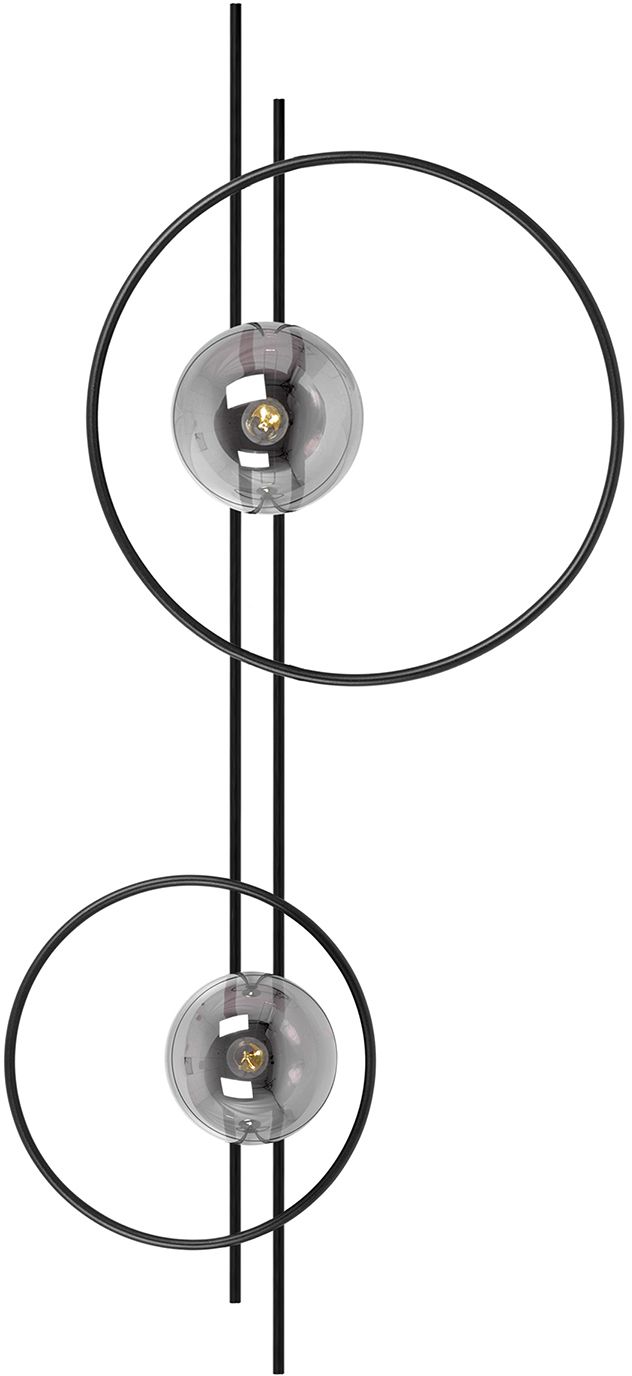 Kaja Astra Leuchter 2x40 W schwarz-graphit K-5342