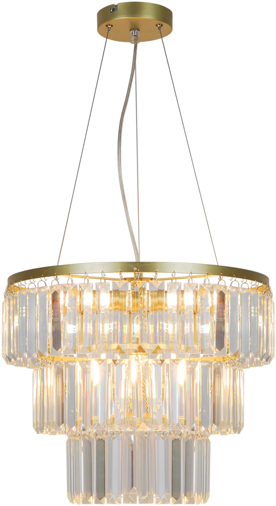 Zuma Line Tifanny Pendelleuchte 4x40 W transparent-gold P17127-4-1GD