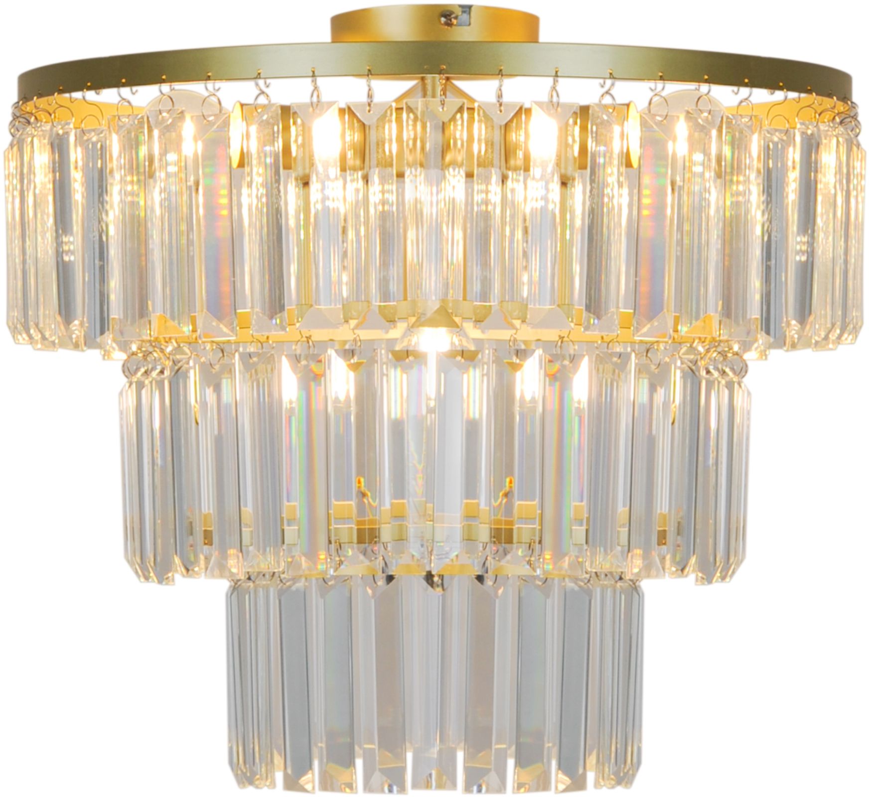 Zuma Line Tifanny Deckenlampe 4x40 W transparent-gold P17127-4-GD