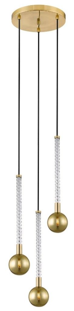 Zuma Line Mida Pendelleuchte 3x6 W messing-gold P0583-03B-2GHF