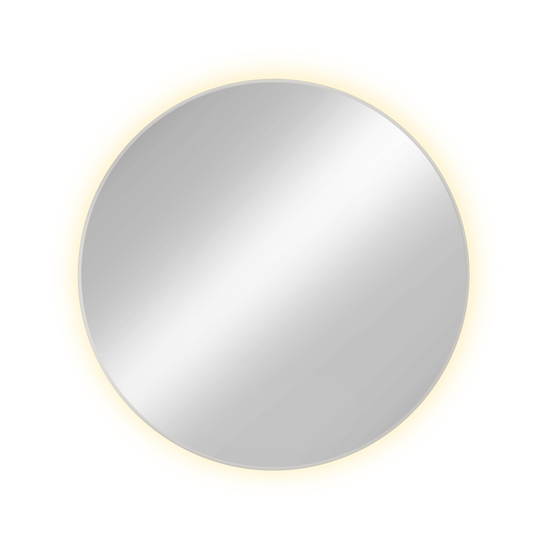 Baltica Design Tiny Border Bright Spiegel 100x100 cm rund mit Beleuchtung weiß 5904107910994