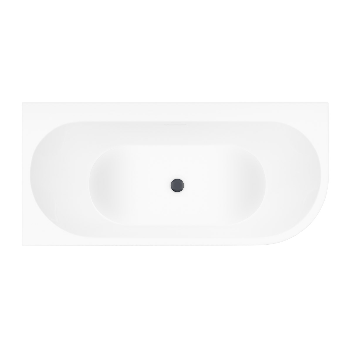 Set Eckbadewanne Oltens Hulda 11003000, Verschlusskappe Oltens 09002400