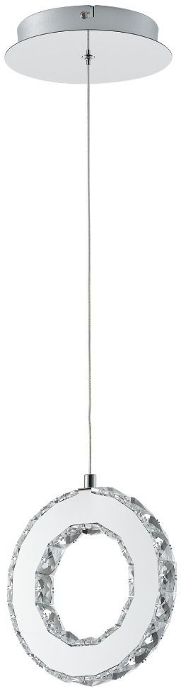 Zuma Line Girona Pendelleuchte 1x10 W stahl-transparent MD3713-1-3CT