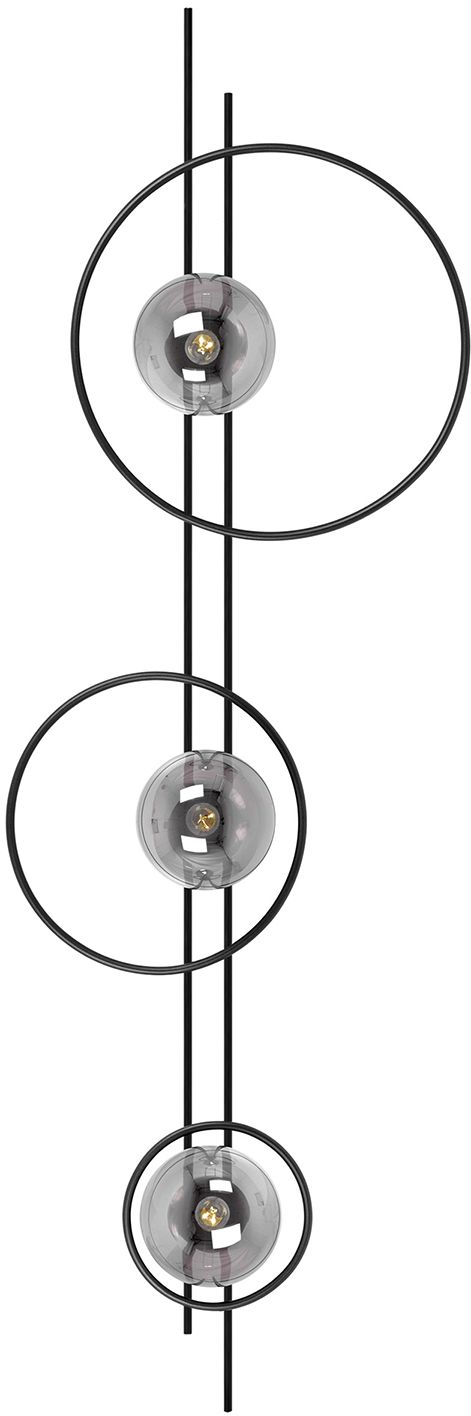 Kaja Astra Leuchter 3x40 W schwarz-graphit K-5343