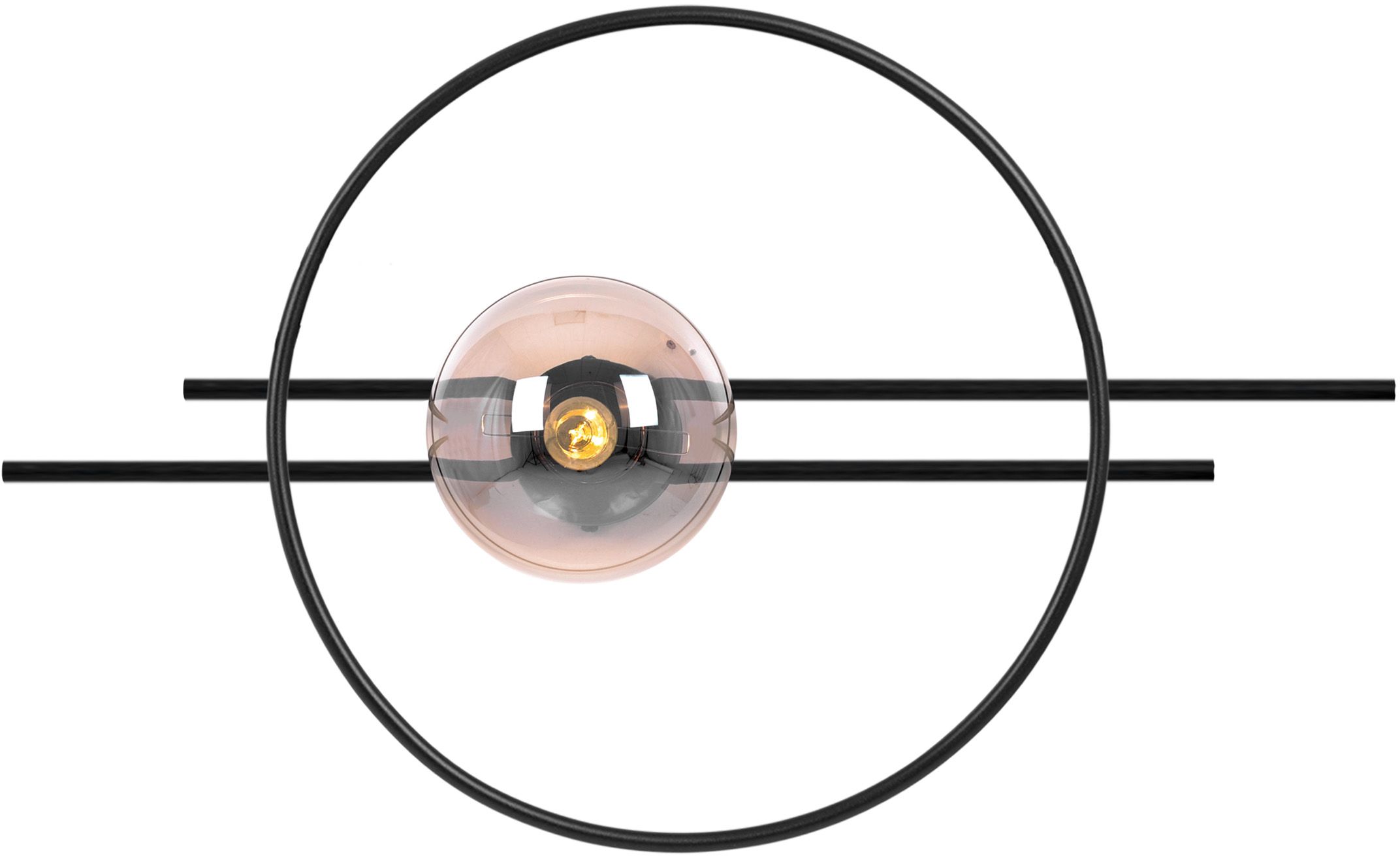 Kaja Corsa Leuchter 1x40 W schwarz-bernstein K-5346