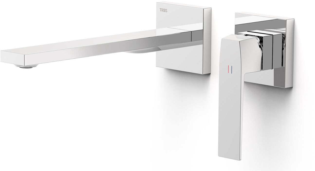 Tres Slim Exclusive Waschtischarmatur Unterputz chrom 20230022