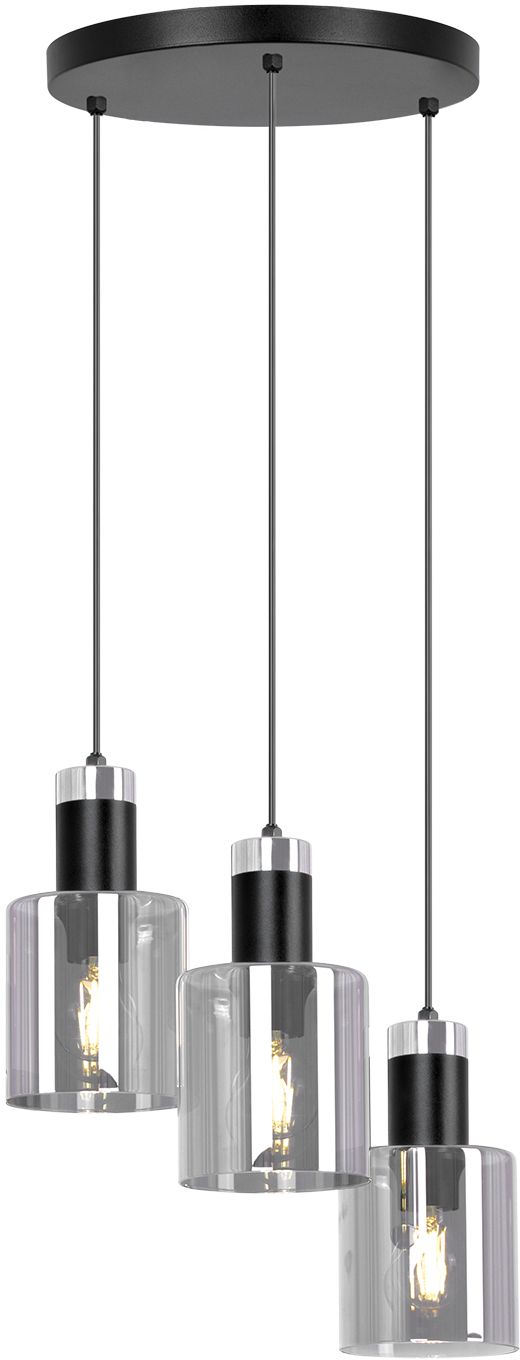 Kaja Brus Pendelleuchte 3x40 W schwarz-graphit K-5252