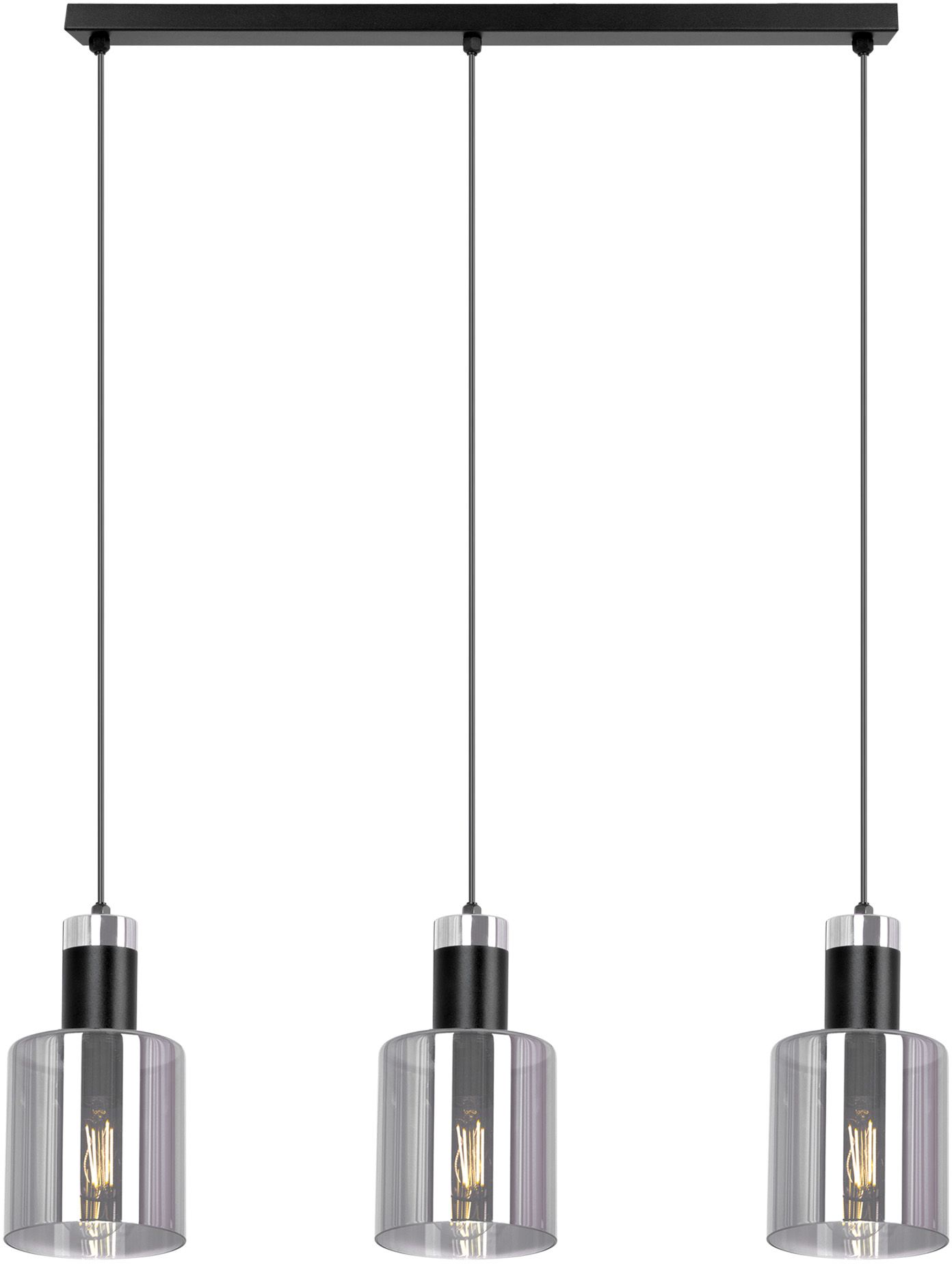 Kaja Brus Pendelleuchte 3x40 W schwarz-graphit K-5253