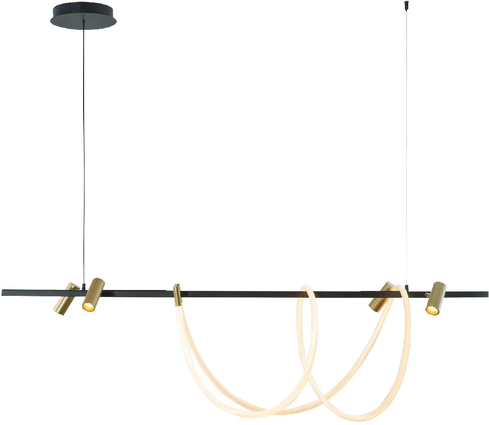 Zuma Line Balbo Pendelleuchte 4x W schwarz 2200277L