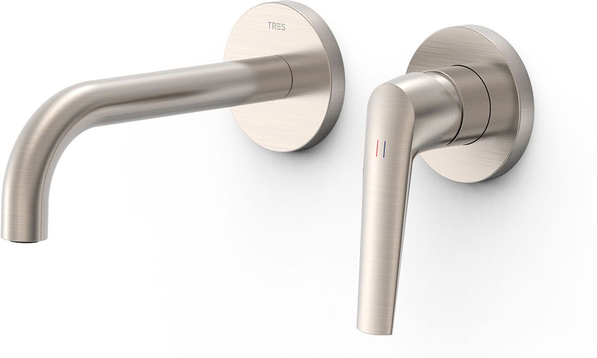 Tres Fuji Waschtischarmatur Unterputz stahl 28130021AC