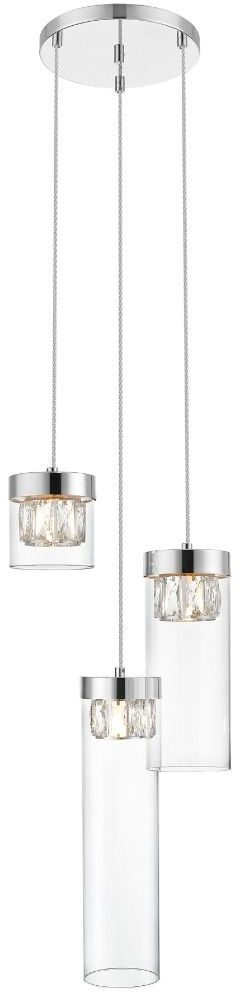 Zuma Line Gem Pendelleuchte 3x28 W chrom-silber P0389-03D-F4AC