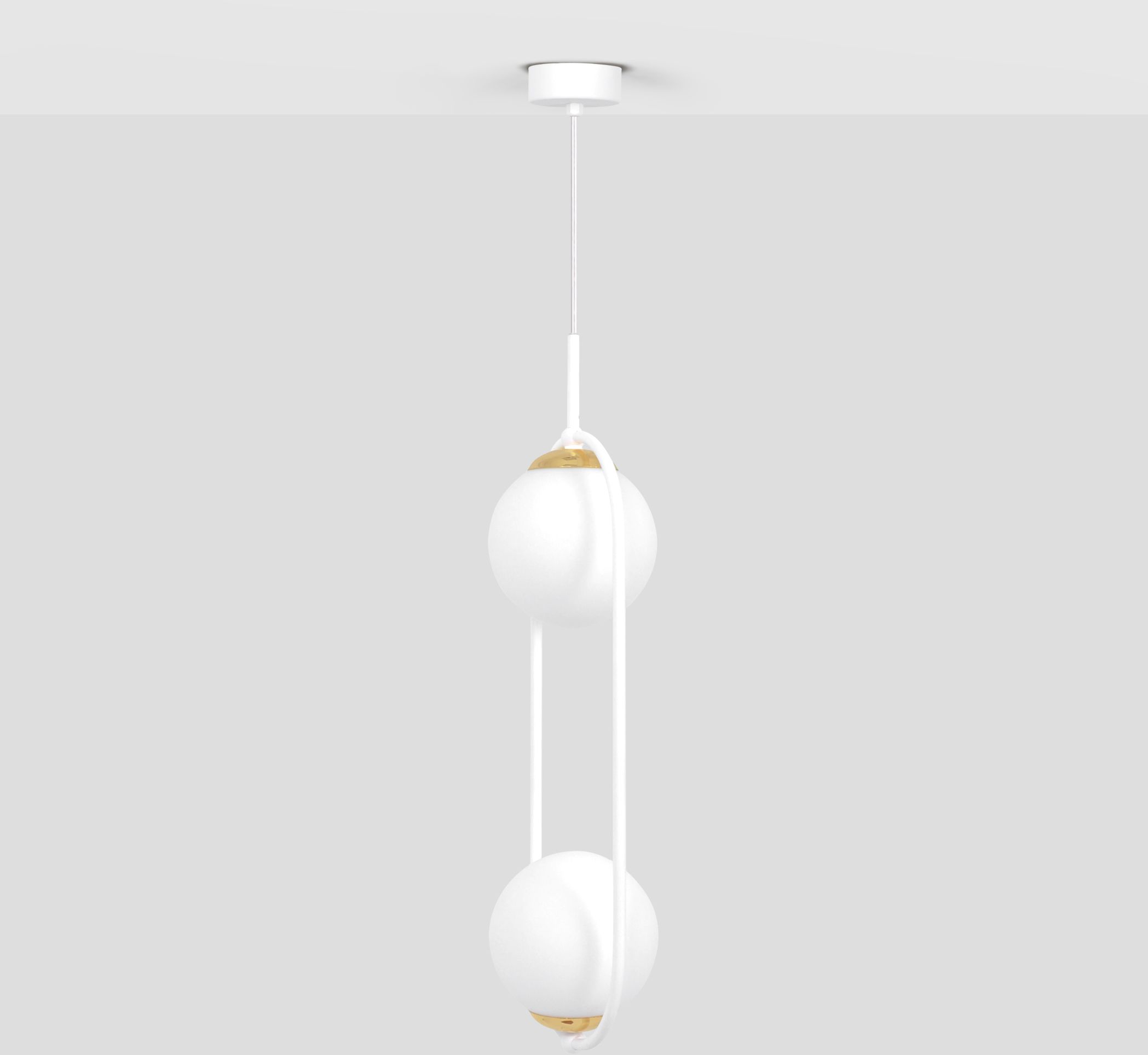 Kaja Arlena Pendelleuchte 2x40 W weiß-gold K-5301