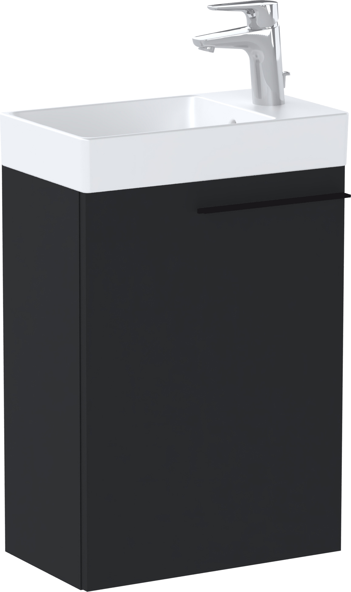 Roca Ella Kabinett 43.5x24.9x60 cm Unterschrank hängend schwarz A857779532