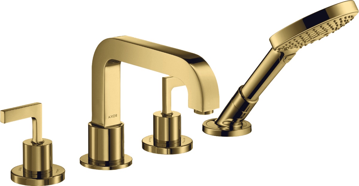 Axor Citterio Badewannen- und Duscharmatur awannenmontiert gold 39446990