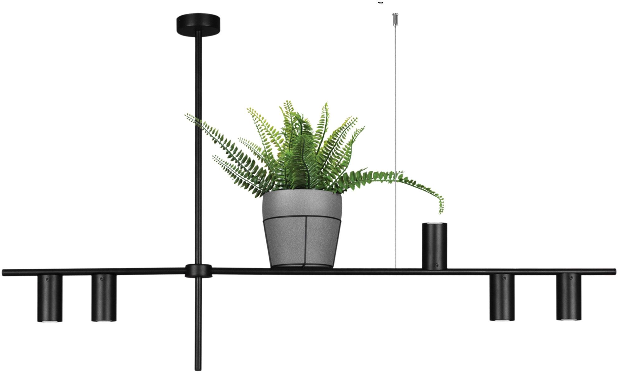 Kaja Rocco Pendelleuchte 5x10 W schwarz K-4757