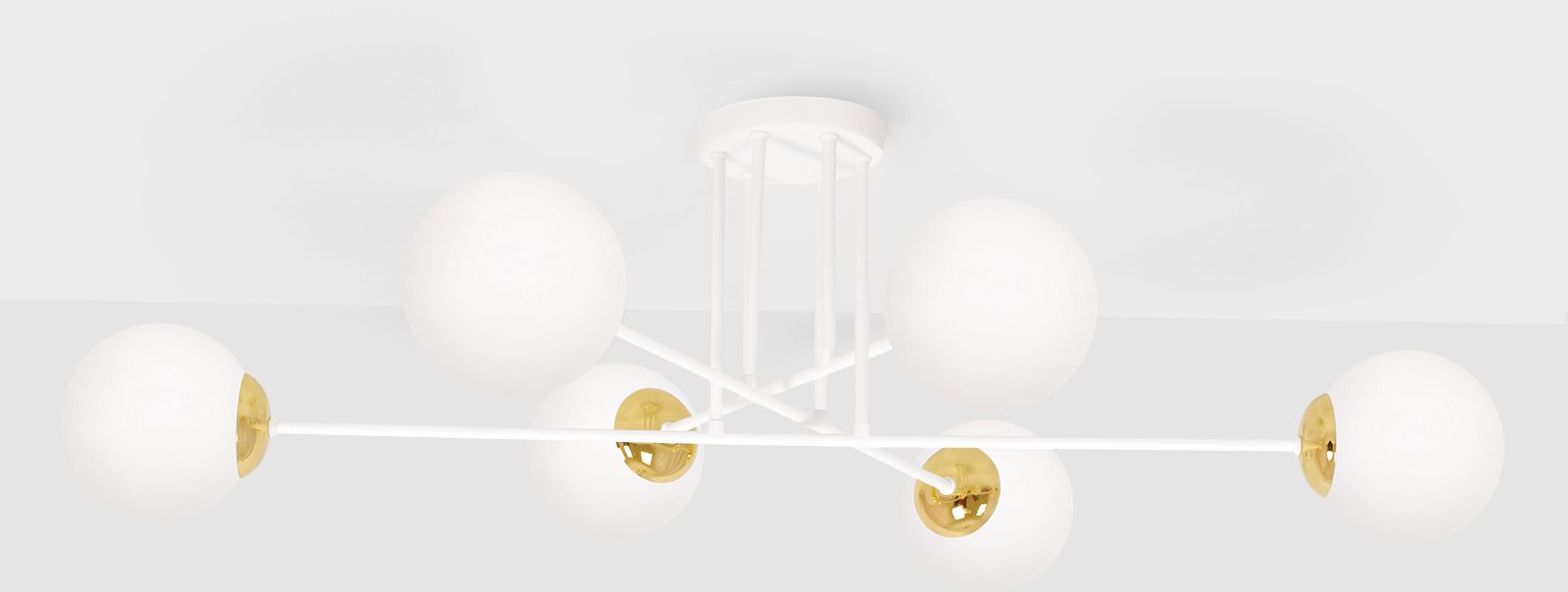 Kaja Elmo Deckenlampe 6x40 W weiß-gold K-5314