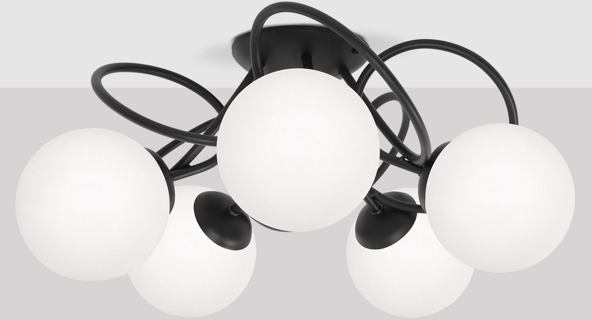 Kaja Nela Deckenlampe 5x40 W schwarz K-5351