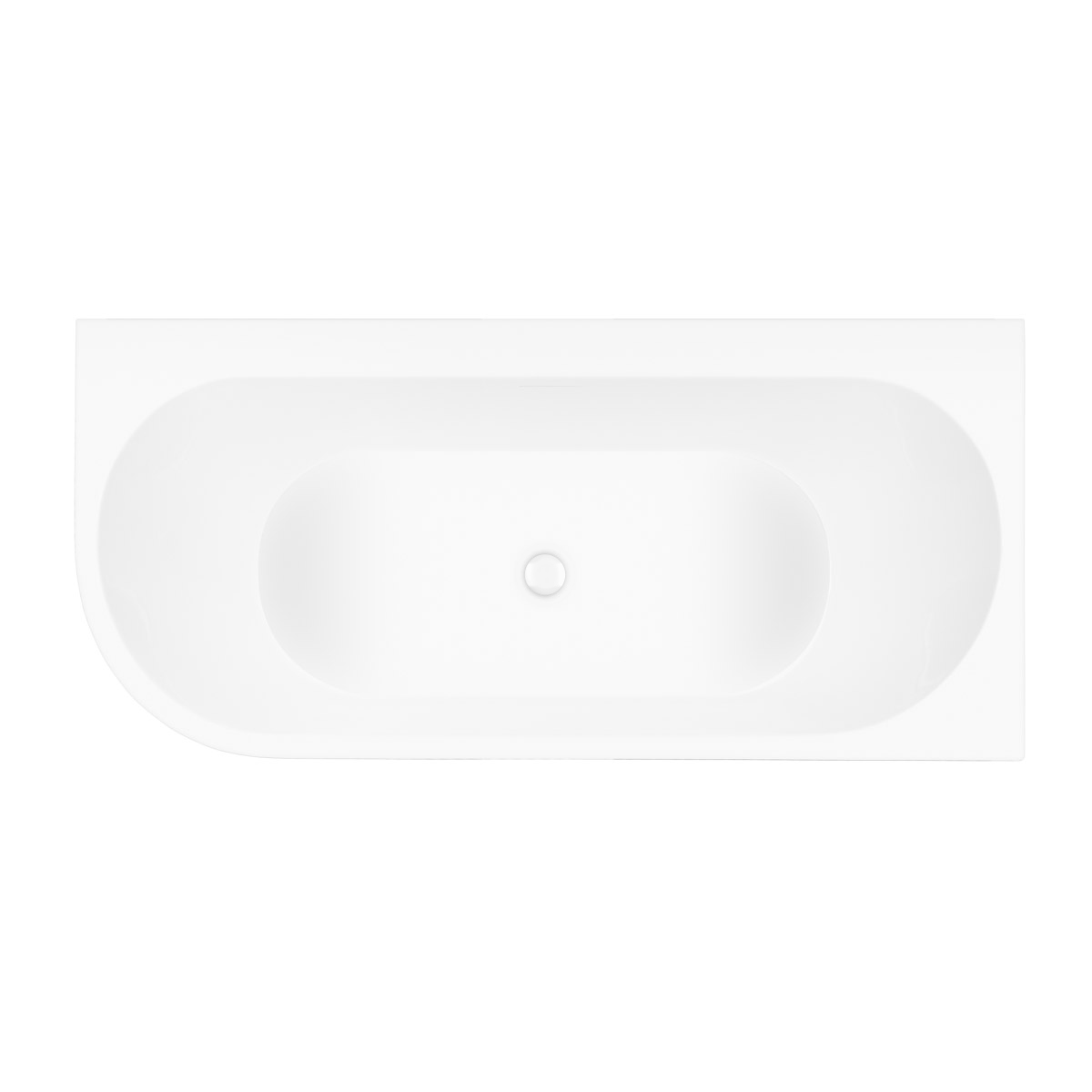 Set Eckbadewanne Oltens Hulda 11004000, Verschlusskappe Oltens 09002000