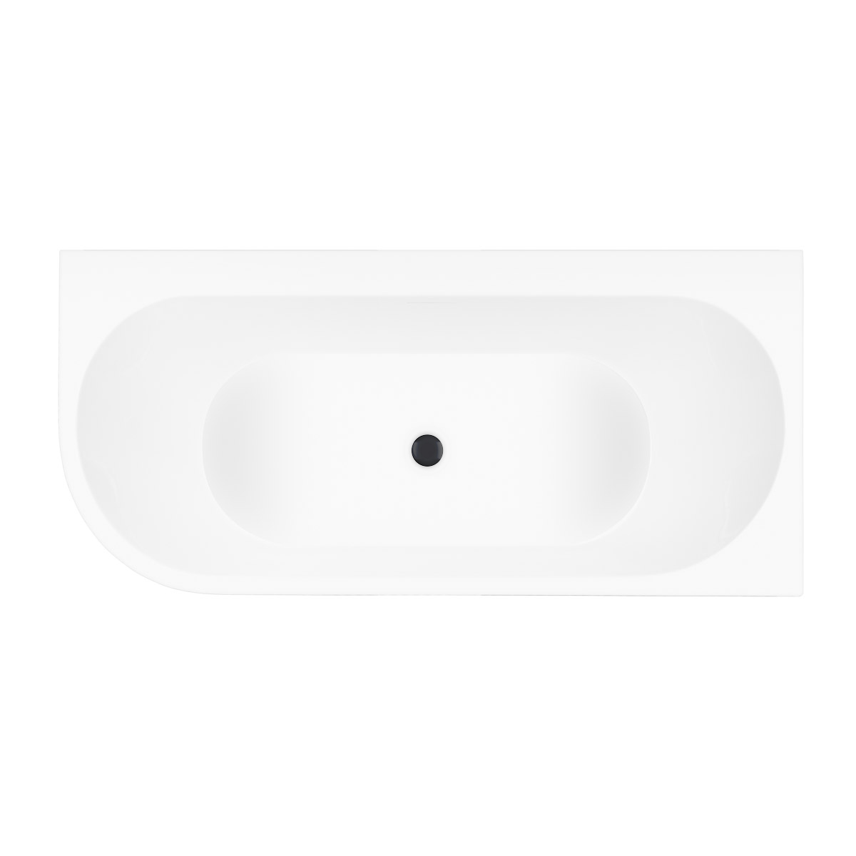 Set Eckbadewanne Oltens Hulda 11004000, Verschlusskappe Oltens 09002300