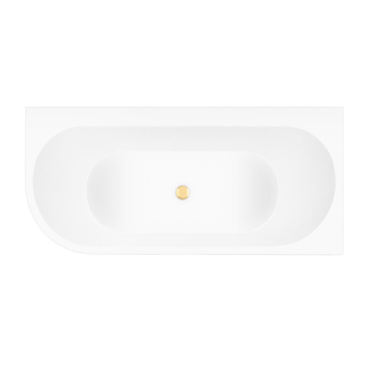 Set Eckbadewanne Oltens Hulda 11004000, Verschlusskappe Oltens 09002800