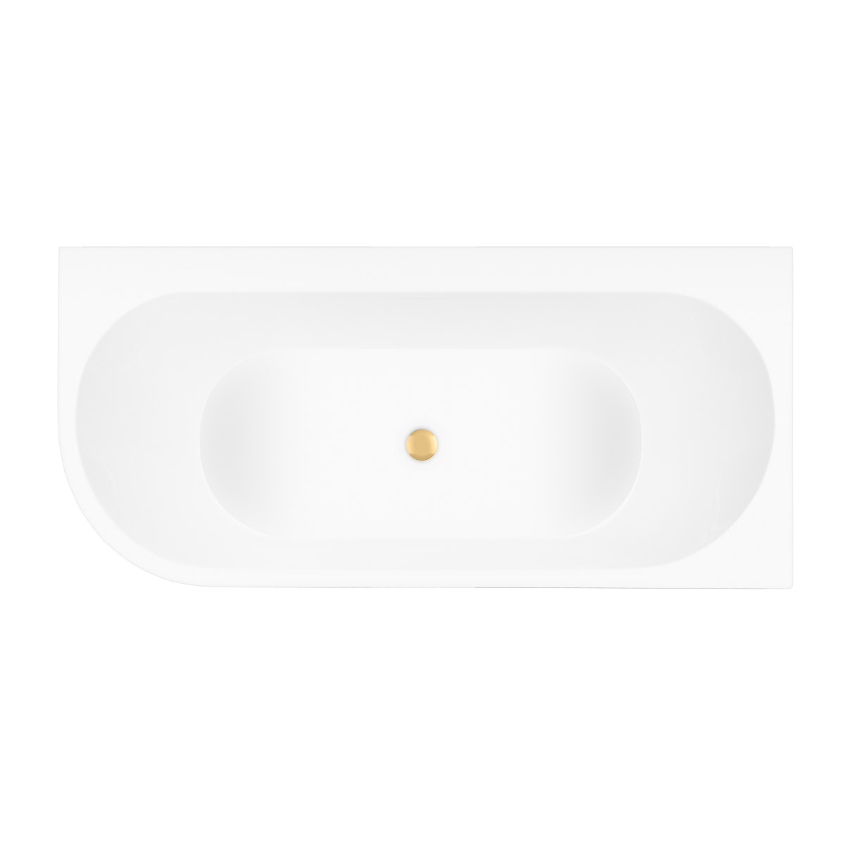 Set Eckbadewanne Oltens Hulda 11004000, Verschlusskappe Oltens 09002810