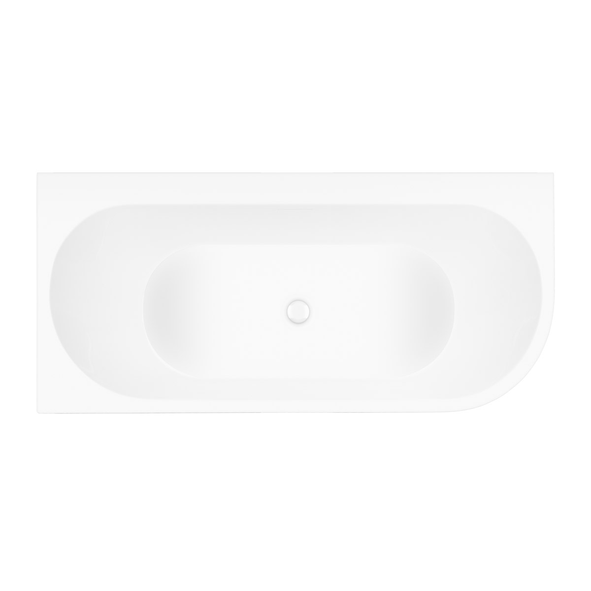 Set Eckbadewanne Oltens Hulda 11005000, Verschlusskappe Oltens 09002000