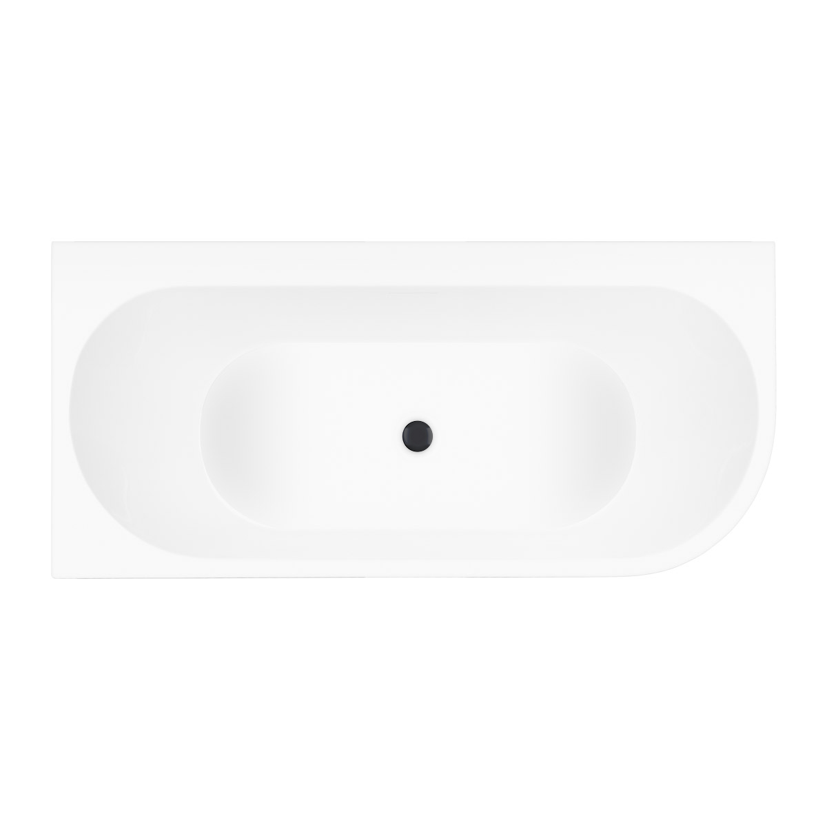 Set Eckbadewanne Oltens Hulda 11005000, Verschlusskappe Oltens 09002300