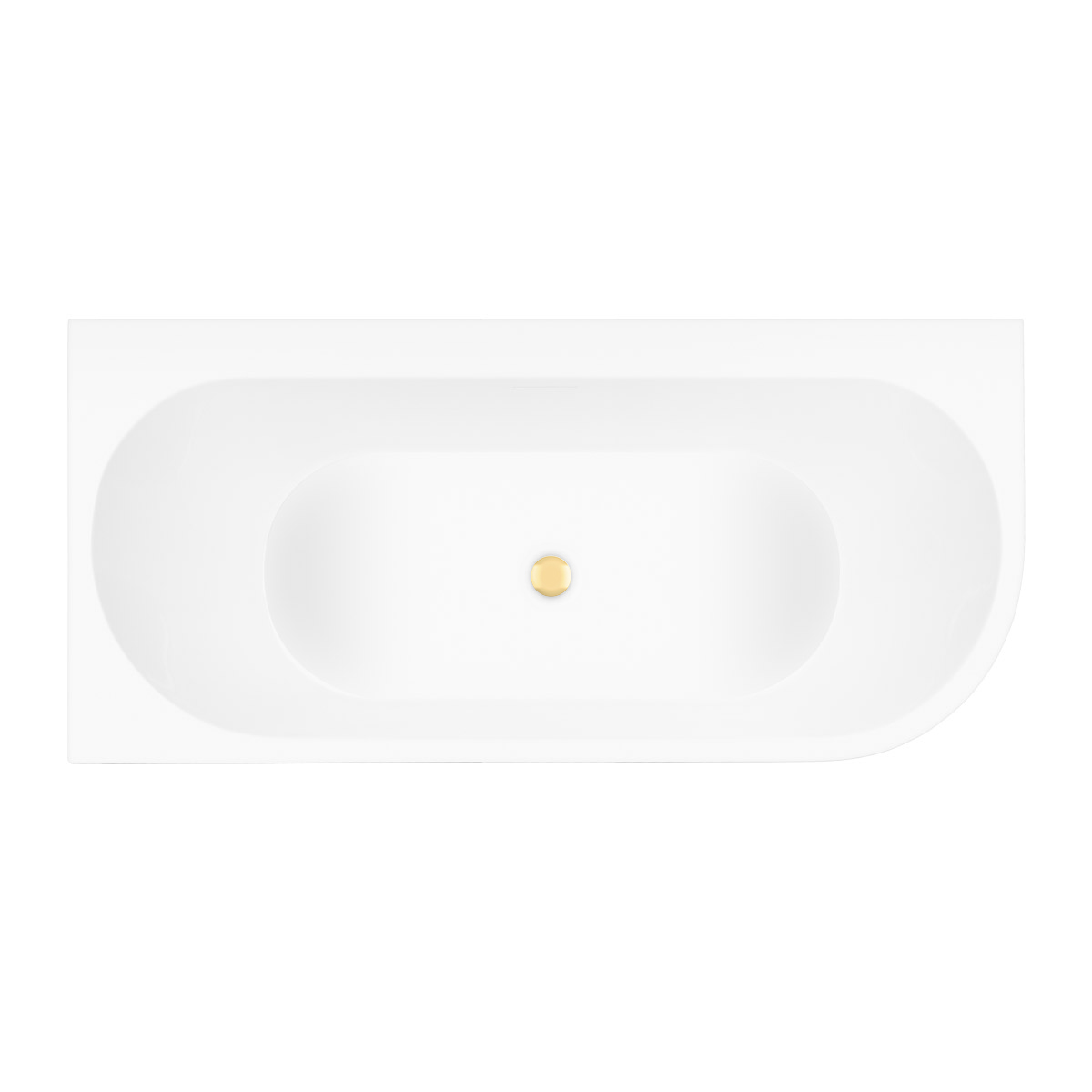 Set Eckbadewanne Oltens Hulda 11005000, Verschlusskappe Oltens 09002800